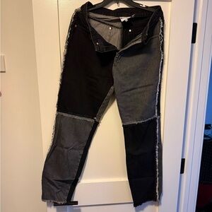 UO Stylish Black and Gray Women Jeans